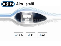 Střešní nosič Citroen Xantia Break (s T profilem), CRUZ Airo Dark