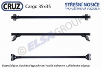 Střešní nosič Hyundai Terracan Cargo (2 příčníky 35x35) //, CRUZ