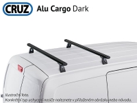 Střešní nosič Transit Custom/Jumpy/Dispatch/Scudo/Expert/ProAce, CRUZ ALU Cargo Dark