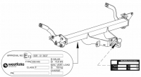 Tažné zařízení Citroen Jumper valník 2011-, příruba 4š, Westfalia